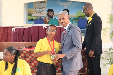Raheed McCalla pictured with Dr Hosin